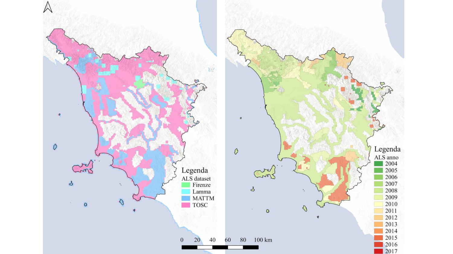 Acquisizione dei dati preesistenti per la spazializzazione dei Servizi Ecosistemici