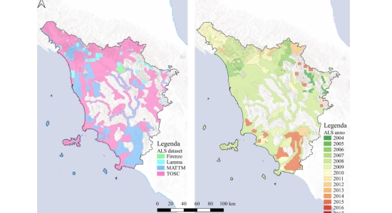Acquisizione dei dati preesistenti per la spazializzazione dei Servizi Ecosistemici